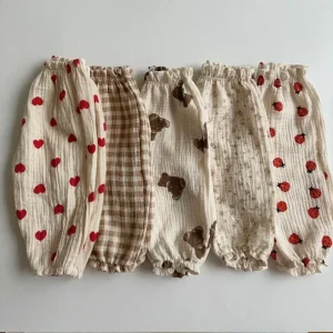 Soft Muslin Clothes Pants Pantalons Capris Organic Cotton Baby Pants Newborn Toddlers Autumn Spring Summer Winter Cute Print