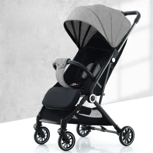 Portable Children's Stroller Ride, Easy To Store Lightweight Travel Stroller Portable Four-wheel Baby Strollers Can Sit or Lie