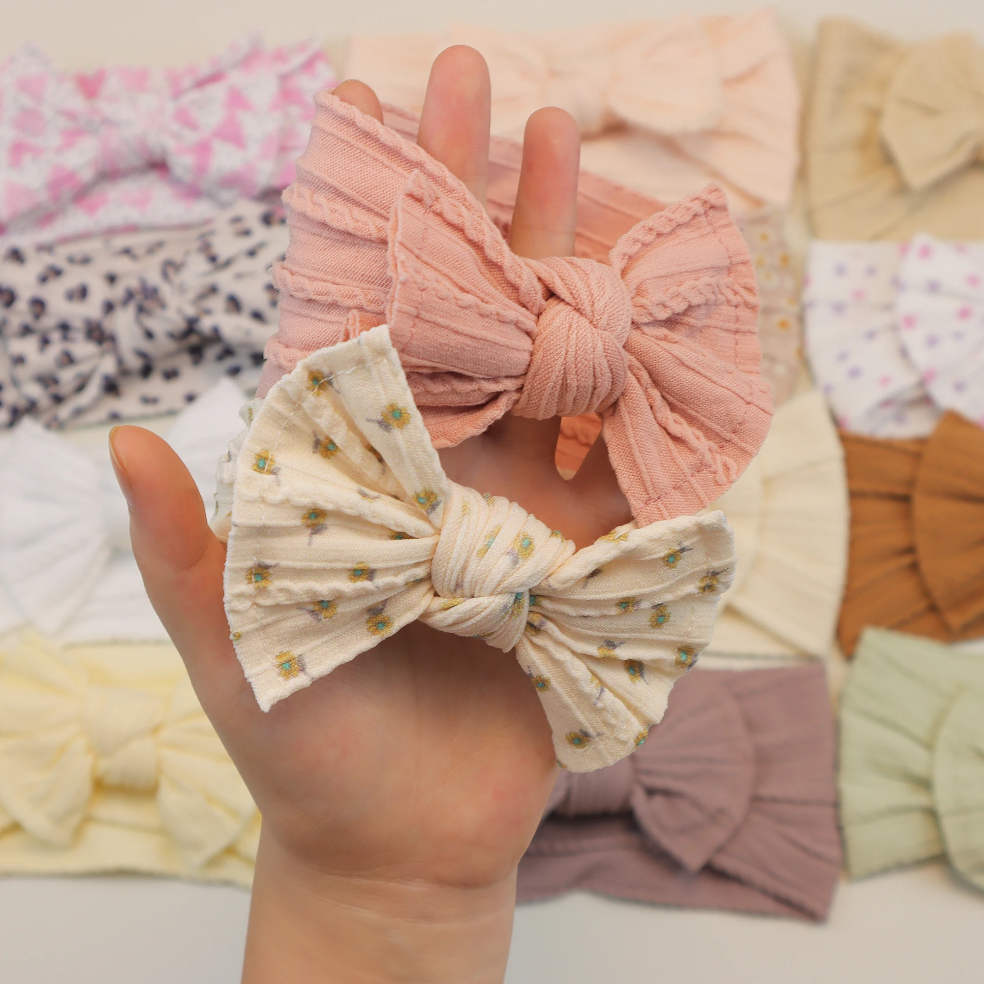 3Pcs/Set Baby Girl Headbands Lot Bows Baby Headband Newborn Gift Elastic Hair Bands Children Turban Kids Infant Hair Accessories - Image 6