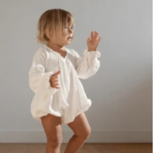 Baby Rompers 2025 Baby Clothes Nordic Baby Spring and Autumn Cotton and Linen Hollow Out Backless V-neck Lace Jumpsuit
