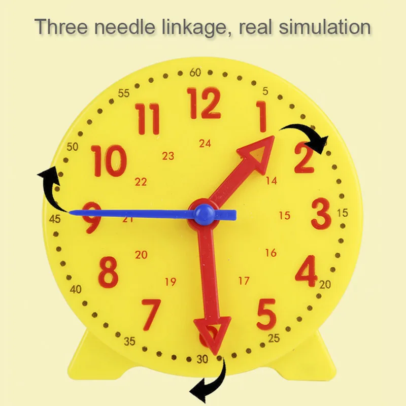 Children Montessori Clock Educational Toys Hour Minute Second Cognition Matching Puzzle Toys Kids Early Preschool Teaching Aid - Image 3