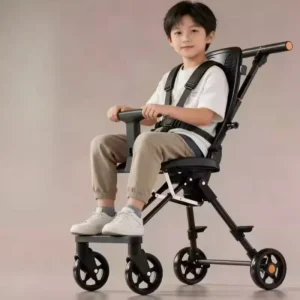 Lightweight Folding Toddler To Big Kid Stroller, Outdoor Travel Portable Walking Car For 1-12 Ages Children