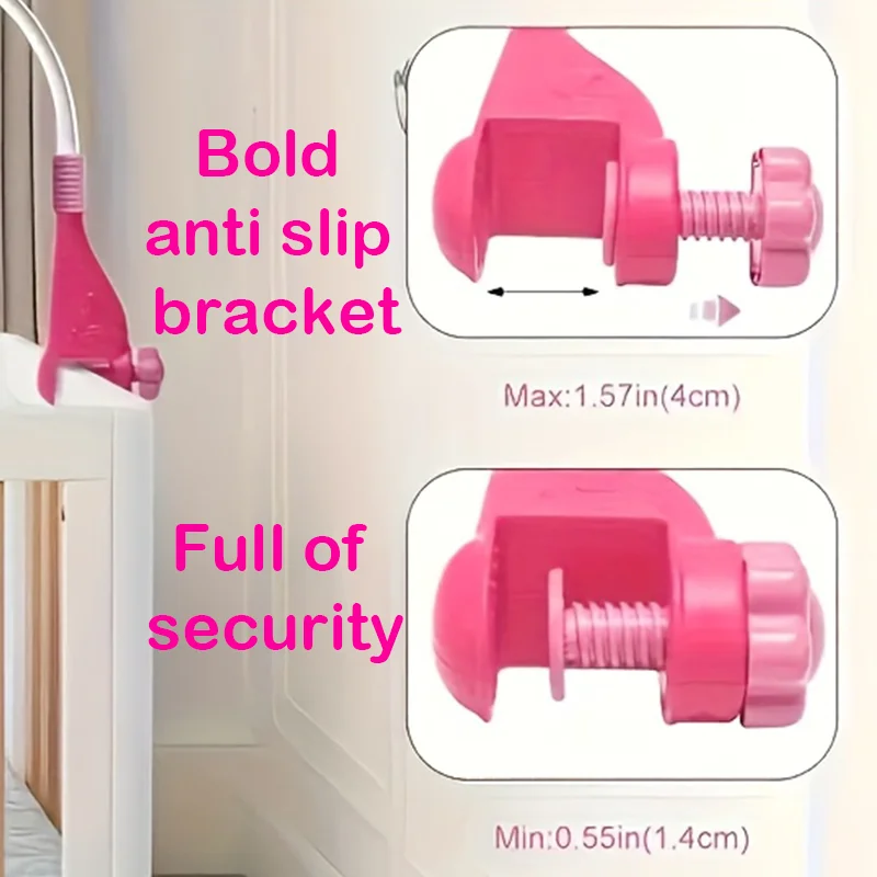 360° Musical Baby Crib Mobile Rotating Night Light Projection Bed Bell Toy Four Speed Timming Hanging Infant Newborn Bedside Gif - Image 5