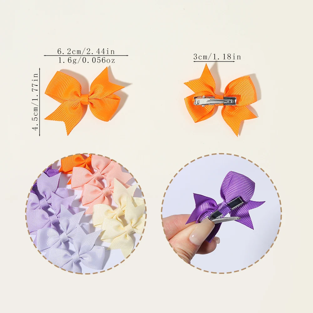 6PCS Girls' Hair Accessories, Multiple Sweet and Cute Bow Hair Clips, Children's and Baby Birthday Hair Accessories Gifts - Image 2