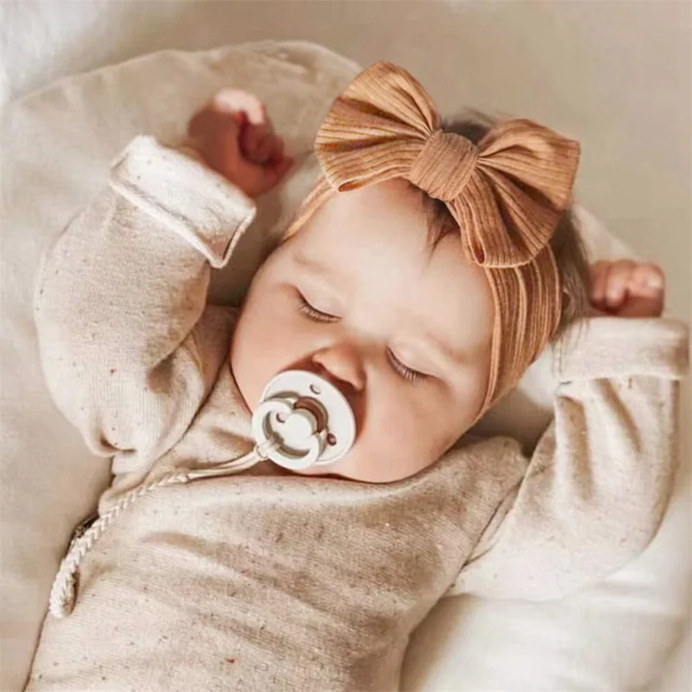 1pcs Bow Baby Head Band for Children Print Baby Headbands Newborn Cable Headband Turban Kids Headwear Baby Hair Accessories Girl - Image 4