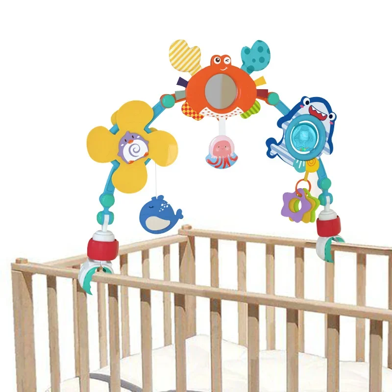 Baby Stroller Arch Toy Bouncer Toy Pram Activity Arch Toys Fine Motor Skills Toys Sensory Development Arch Baby Car Seat Toys - Image 2