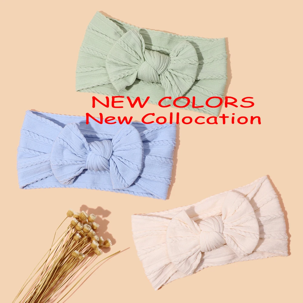 1pcs Bow Baby Head Band for Children Print Baby Headbands Newborn Cable Headband Turban Kids Headwear Baby Hair Accessories Girl - Image 3