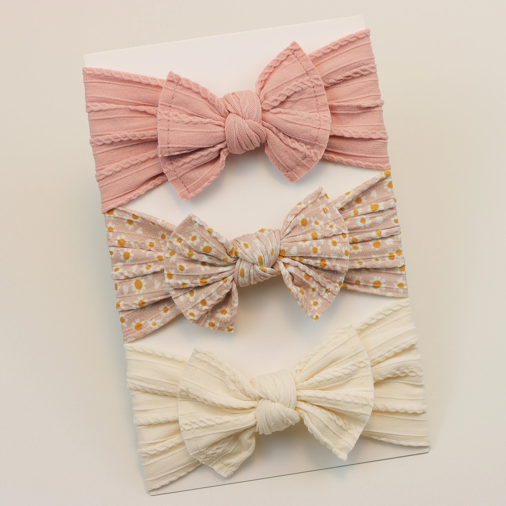 3Pcs/Set Baby Girl Headbands Lot Bows Baby Headband Newborn Gift Elastic Hair Bands Children Turban Kids Infant Hair Accessories - Image 2