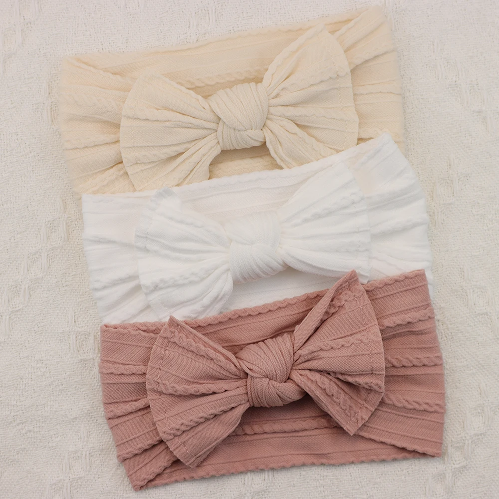 3Pcs/Set Baby Girl Headbands Lot Bows Baby Headband Newborn Gift Elastic Hair Bands Children Turban Kids Infant Hair Accessories - Image 5