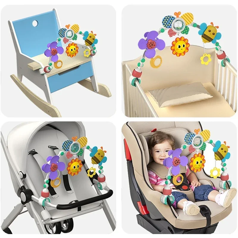 Baby Stroller Arch Toy Bouncer Toy Pram Activity Arch Toys Fine Motor Skills Toys Sensory Development Arch Baby Car Seat Toys - Image 6