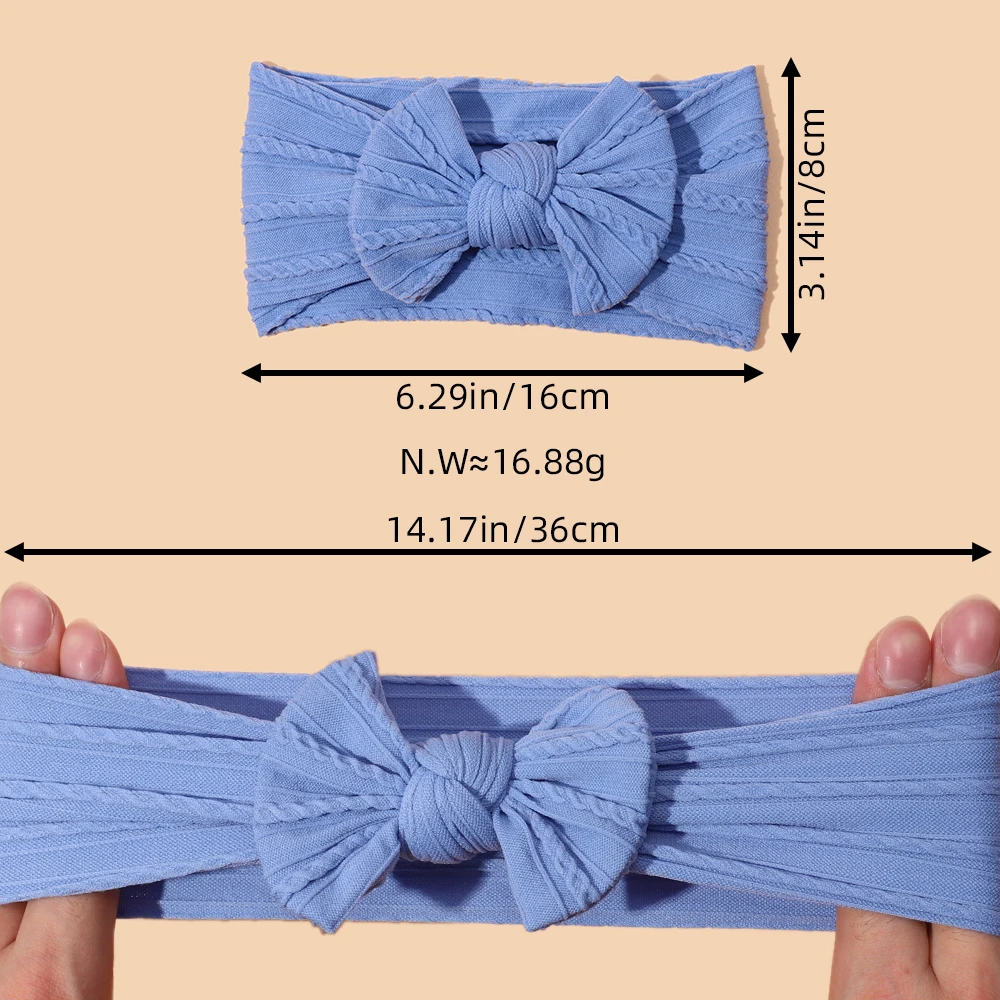 1pcs Bow Baby Head Band for Children Print Baby Headbands Newborn Cable Headband Turban Kids Headwear Baby Hair Accessories Girl - Image 2
